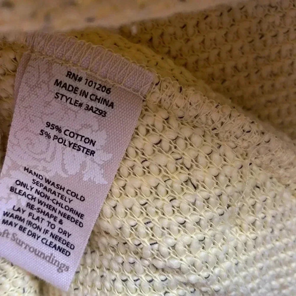 Soft Surroundings Cowl Neck Asymmetrical Sweater SP - Picture 7 of 7